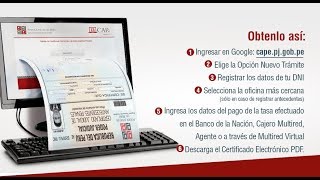 CÓMO OBTENER TUS ANTECEDES PENALES POR INTERNET [upl. by Saoj]