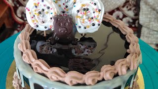 Easy Garnish Chocolate Cake  Topper Cake [upl. by Ingles39]