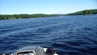 Jet Skiing on Sebago Lake  Encounter w Loon [upl. by Nama]