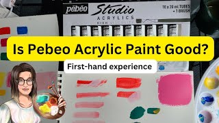 Is Pebeo Acrylic Paint Good My Review [upl. by Ttihw]