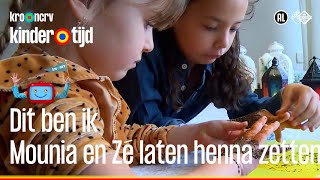 Mounia en Zé laten henna zetten Kindertijd KRONCRV [upl. by Sackey314]