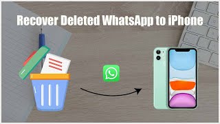 How to Recover Deleted WhatsApp to iPhone 12Pro [upl. by Maible184]