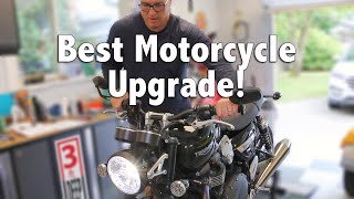 How To Install Heated Grips On A Triumph Speed Twin Motorcycle [upl. by Treblig]