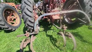 Farmall model H with a 438 cultivator Another look at the PTO  LeSueur [upl. by Isma481]