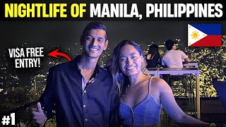 Indian Travelling to Philippines without Visa  Nightlife of Manila Philippines 🇵🇭 [upl. by Khudari]