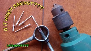 DIY Drill Powered Riveter worth or not experiment  Riveter dengan Mesin Bor [upl. by Armbruster25]