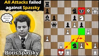 All Attacks failed against spassky  Spassky vs Fuchs 1958 [upl. by Ruthe]