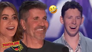 Simon Cowell Didnt Want This HILARIOUS Audition To End On AGT [upl. by Hortense444]