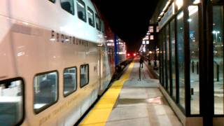 Southbound FrontRunner arriving from Ogden at Salt Lake Central [upl. by Mattox]