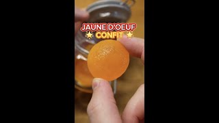 RECETTE 🥚 Jaune dœuf confit au sel 👨‍🍳 [upl. by Gaylord541]