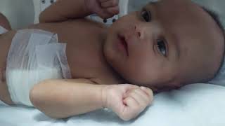 Baby is happy after surgeryJust look at her smile 😃 babycare viralvideo babyborn infantbabies [upl. by Buiron]