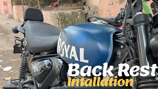 Royal Enfield Hunter 350 Back Rest [upl. by Angus]