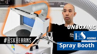 Unboxing the HS Hseng Spray Booth with LED Lights and Extractor Fans  askHearns [upl. by Olodort573]