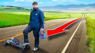 Crossing An Entire COUNTRY On An Electric Skateboard part 1 [upl. by Adierf]