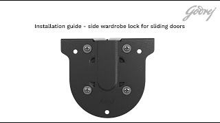 Installation of Godrej Wardrobe Sliding Lock [upl. by Prowel546]