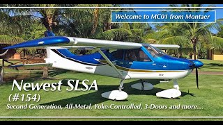 Montaer Aircraft Montaer MC01 all metal high wing yoke control light sport aircraft [upl. by Aklam]