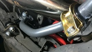 DIY Progress Rear Sway Bar Install Part 1 Remove Stock Bar [upl. by Egiarc]