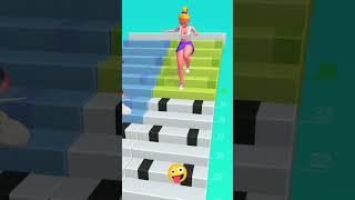 Dance Stairs Race Thrills Bee 😈 fanny viralshort rmigamerz [upl. by Solracesoj]