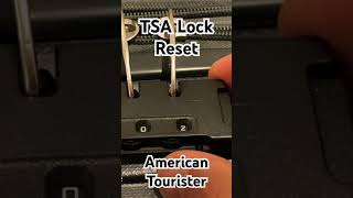 Luggage Lock Reset  Suitcase Lock Combination Change americantourister luggage suitcase [upl. by Namyaw]