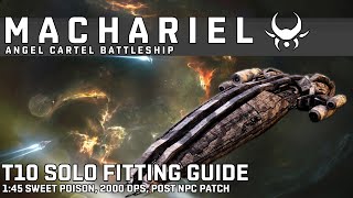 Machariel Fitting Guide  T10 Solo Post NPC Patch  Sweet Poison  EVE Echoes [upl. by Nahsez]