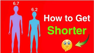 How to Decrease Height  How to Get Shorter  Height Decrease Exercise [upl. by Adair]