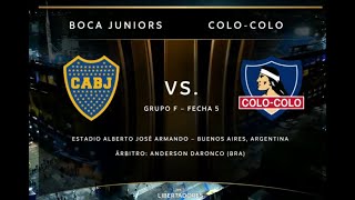 Boca Juniors Vs Colo Colo 10 Fecha 5 Copa Libertadores 2023  Transmisión completa [upl. by Meek]