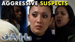 ⛔️ Aggressive amp Rowdy Suspects Moments Behind Bars  JAIL TV Show [upl. by Ardnuahs525]