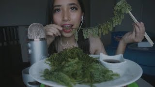 ASMR Eating SEA GRAPES  Oddly Satisfying CRUNCH 💦 💦 [upl. by Ras]