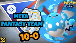 BEST FANTASY CUP TEAM WITH AZUMARILL IN POKEMON GO BATTLE LEAGUE [upl. by Vernice]