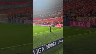 Atletico vs Real Madrid 11 Anthem of Atletico sang by the entire stadium 29092024 [upl. by Aisatsana]