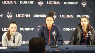 Nika Muhl Olivia NelsonOdoda and Carolina Ducharme Xavier PostGame Interview [upl. by Wojcik129]