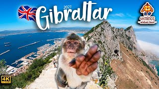 🇬🇧🐒 Gibraltar The Great Tour 4K Ultra HD Walking Virtual Tour UK 2021 [upl. by Aridnere772]