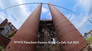 WWII Parachute Factory Rome Ga July 2nd 2024 history wwii parachute travel tourism romega [upl. by Acila32]