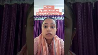 Hypertensive Encephalopathy l Neurological l Physiotherapy ll Harshika Gupta harshikagupta2059 [upl. by Namharludba]