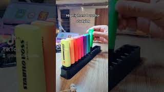 Stabilo Boss Highlighters Set Unboxing 15 Colors [upl. by Pesek]