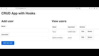 React Hook Form CRUD operations [upl. by Rattan]