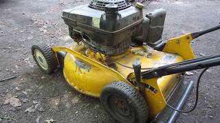 broken cub cadet push mower trouble shooting [upl. by Geirk]