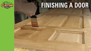 Howto Stain and Paint Unfinished Doors [upl. by Amersham]