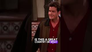 Two And A Half Men  Charlie Harper Loves America shorts twoandahalfmen funny [upl. by Alios]