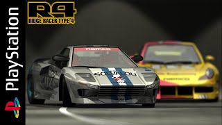 R4 Ridge Racer Type 4 PS1 Playthrough [upl. by Solhcin]