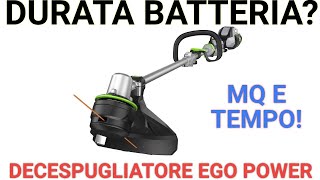 Decespugliatore a batteria Quanto dura la BATTERIA E quanti MQ taglia [upl. by Jarlath]