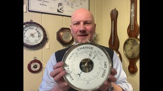 How To Read  Set  Use An Aneroid Barometer [upl. by Martinson361]