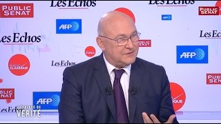 Michel Sapin  quotLe chômage baisse en France depuis un an c’est clair net et précisquot [upl. by Malin]