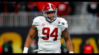 Da’Ron Payne ALL plays from National Championship vs Georgia  2018 [upl. by Yv]