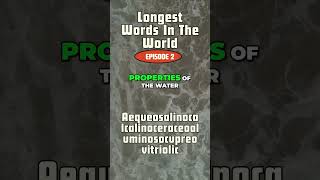 😮 Can You Pronounce This 52 Letter Word Longest words  Episode 2 words [upl. by Eerol]