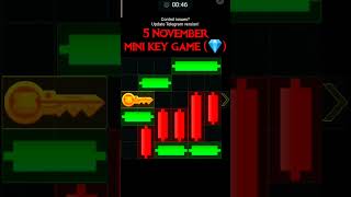 5 November hamster combat mini key mini game puzzle gaming key level [upl. by Lauzon]