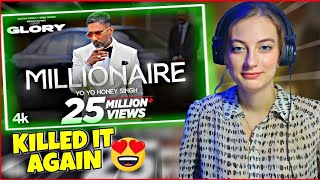 MILLIONAIRE SONG  YO YO HONEY SINGH  RUSSIAN GIRL REACTION [upl. by Fawn569]