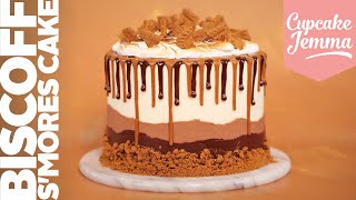 EPIC Biscoff Smores Layer Cake  Full Recipe amp Tutorial  Cupcake Jemma [upl. by Christoffer]