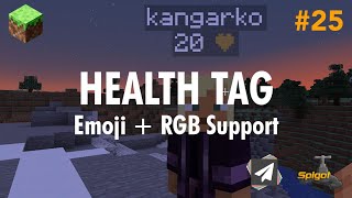 Ep25 Health Tag Under Player Name  Minecraft Plugin Development [upl. by Ammadis]