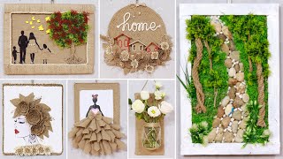 9 Easy Jute Wall Hanging Craft Ideas are Recycled from Waste Material [upl. by Rahmann]